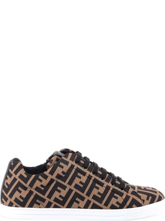 Fendi Ff Motif Mesh Sneakers