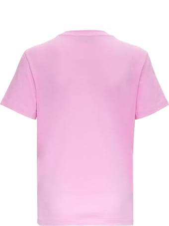 MSGM Basic Jersey T-shirt With Logo Print