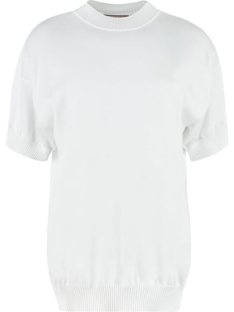 Plan C Cotton Crew-neck Sweater