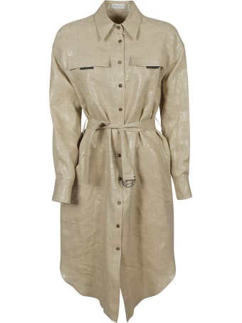 Brunello Cucinelli Tie-waist Shirt Dress