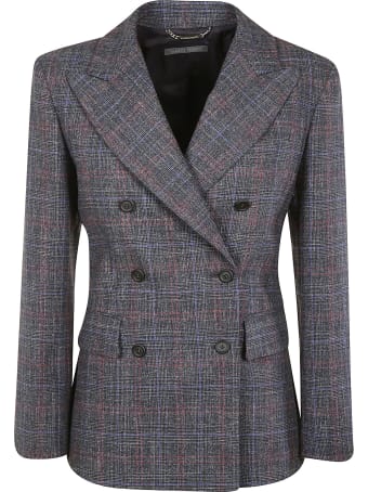 Alberta Ferretti Checked Double-breasted Blazer