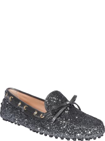Car Shoe Glitter Loafers