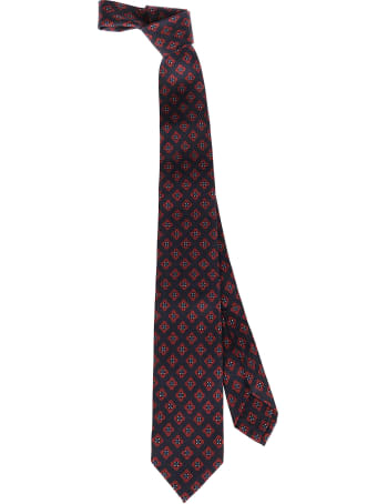 Barba Napoli Red And Blue Silk Tie
