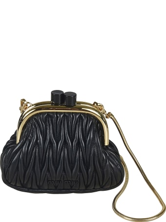 Miu Miu Matelassé Chain-link Clutch