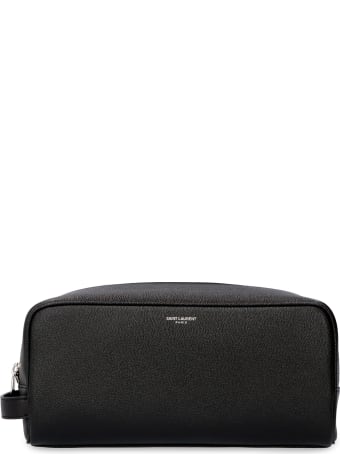 Saint Laurent Leather Wash Bag