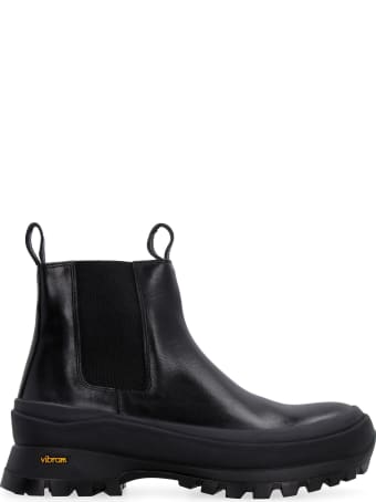 Jil Sander Leather Ankle Boots