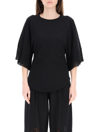 See by Chloé Top With Pleated Sleeves