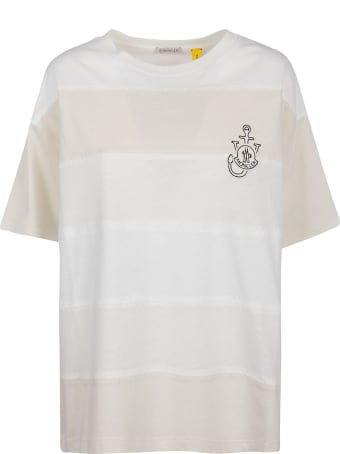 Moncler Genius Logo Patched Stripe T-shirt