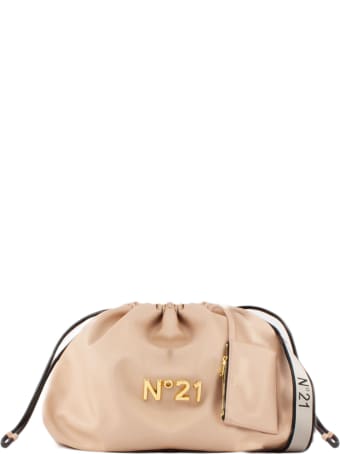 N.21 Large Pink Eco-leather Shoulder Bag