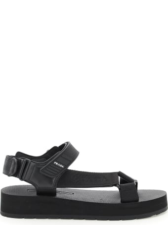 Prada Nomad Logo Sandals