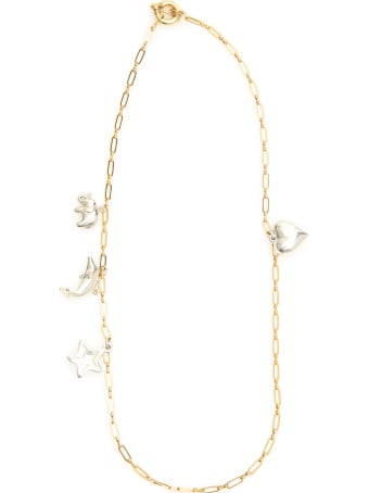 Timeless Pearly Chain Necklace With Charms