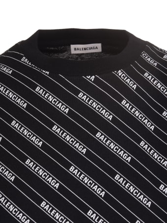 Balenciaga Allover Logo Print Balenciaga T-shirt