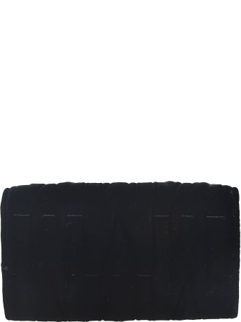 Moschino M Logo Plaque Clutch
