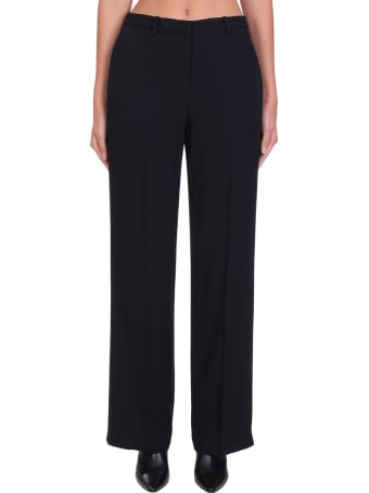 Theory Pants In Black Viscose