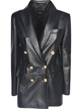 Tagliatore Leather Blazer