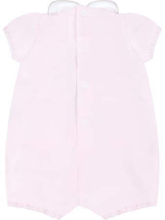 Little Bear Pink Romper For Baby Girl