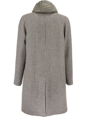Paltò Marcello Wool Coat With Pied De Poule Pattern