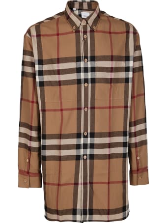 Burberry Brown Cotton Shirt
