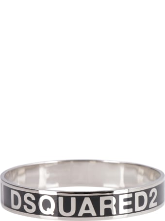 Dsquared2 Enamelled Logo Brass Bracelet