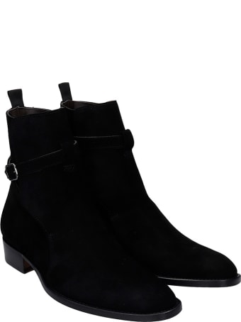Marc Ellis Ankle Boots In Black Suede