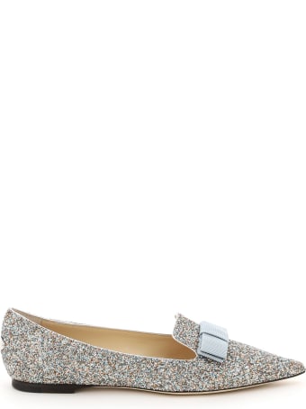 Jimmy Choo Gala Glitter Ballet Flats