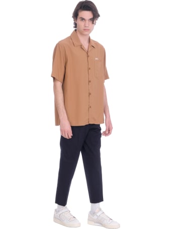Ami Alexandre Mattiussi Shirt In Brown Viscose