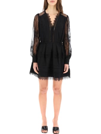 self-portrait Lace Mini Dress