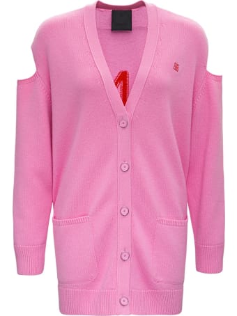 Givenchy Oversize Wool Cardigan With Logo