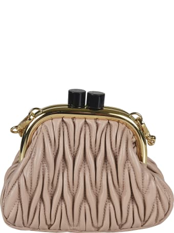Miu Miu Matelassé Chain-link Clutch