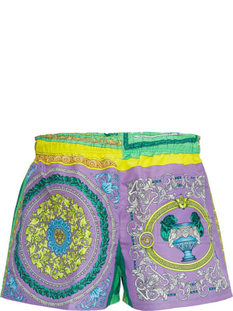 Versace Baroque Mosaic Print Swimsuit