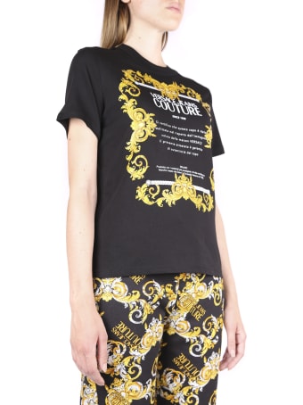 Versace Jeans Couture Black Cotton T-shirt