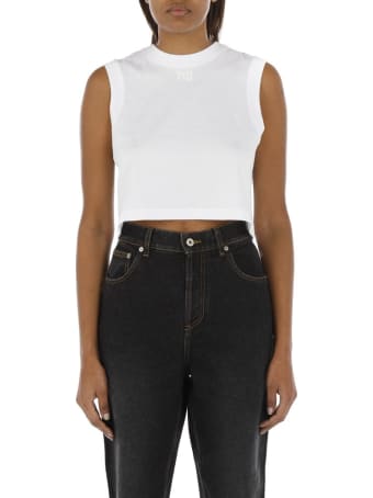 T by Alexander Wang Logo-print Sleeveless Top