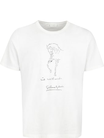 Saint Laurent Printed Cotton T-shirt