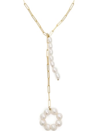 Timeless Pearly Chain Necklace With Pearls