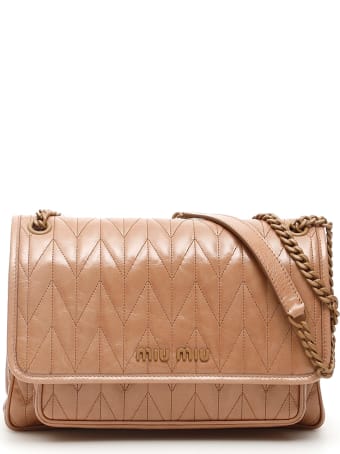 Miu Miu Quilted Shine Calfskin Bag