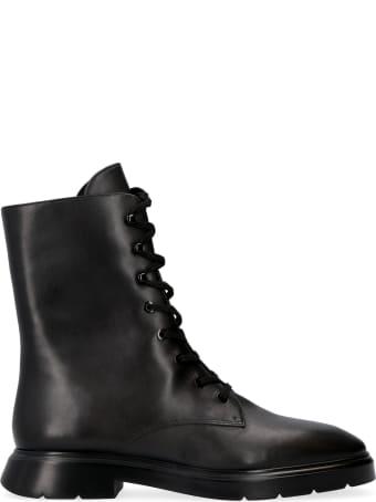 Stuart Weitzman Mckenzee Leather Combat Boots