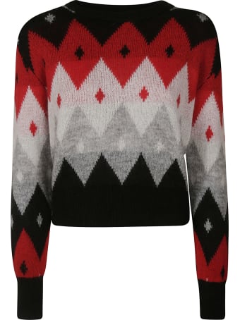 Be Blumarine Cropped Knitted Sweater