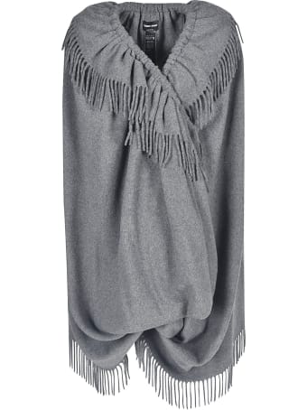 Giorgio Armani Frayed Detail Cape