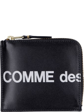 Comme des Garçons Wallet Huge Leather Zipped Coin Purse