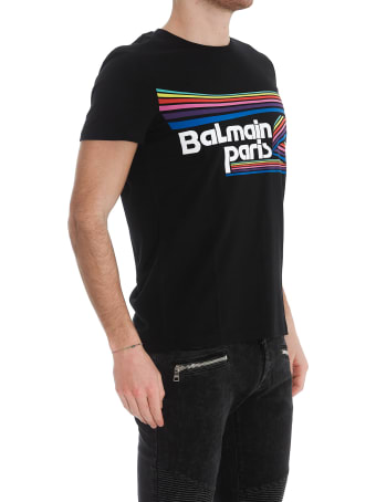 Balmain Multicolor Paris Logo T-shirt