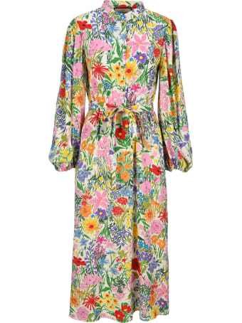 Gucci Ken Scott Print Silk Dress