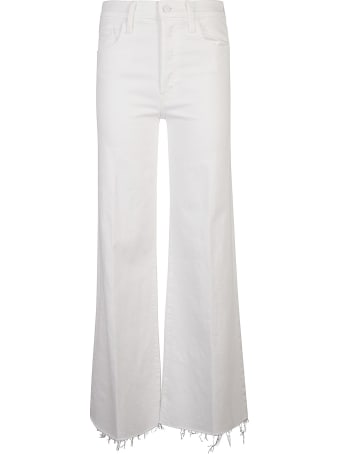 Mother Flare Ripped Cuff Long Length Jeans