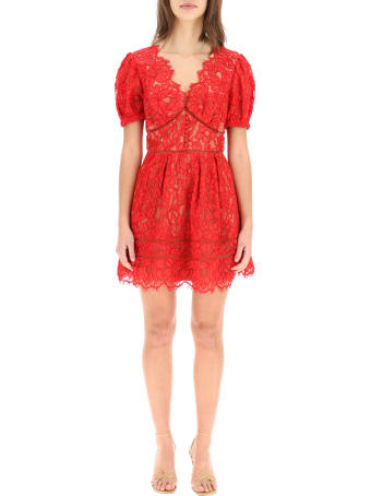 self-portrait Lace Mini Dress