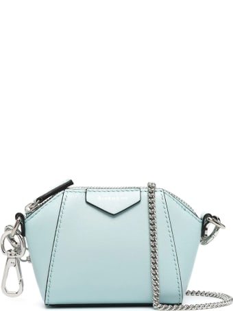 Givenchy Light Blue Baby Antigona Bag With Chain