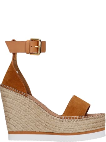 See by Chloé Wedges In Leather Color Suede