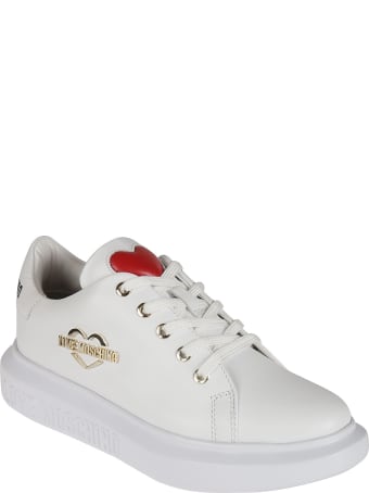 Love Moschino Logo Plaque Sneakers