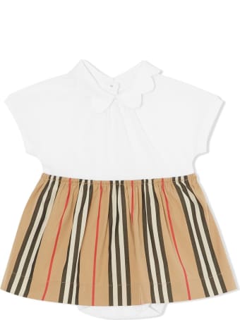 Burberry Janine Cotton Icon Stripes Dress