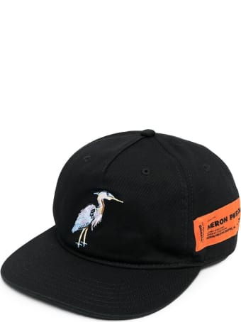 HERON PRESTON Cotton Cap With Front Embroidery