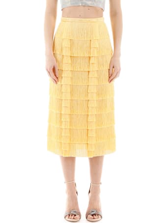 Marco de Vincenzo Fringed Midi Skirt