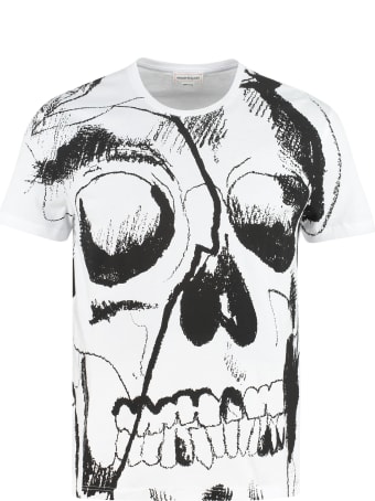 Alexander McQueen Printed Cotton T-shirt